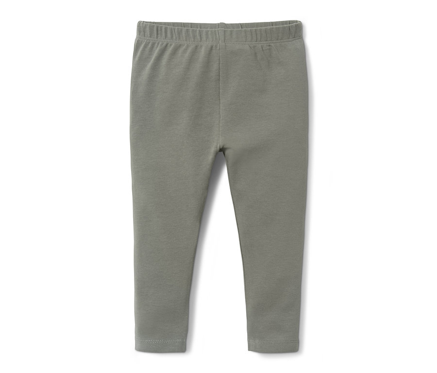 Nahaufnahme einer einzelnen grauen Jersey-Leggings, einfarbig, aus einem 5er-Set.