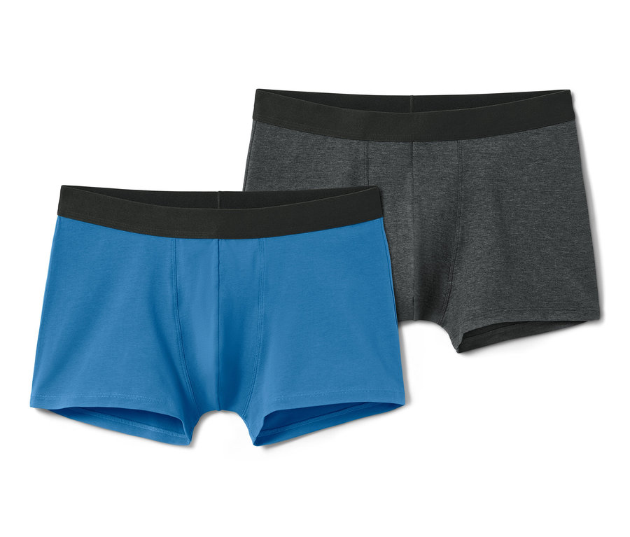 Zwei Slipboxer, eine blau und eine anthrazitfarben.