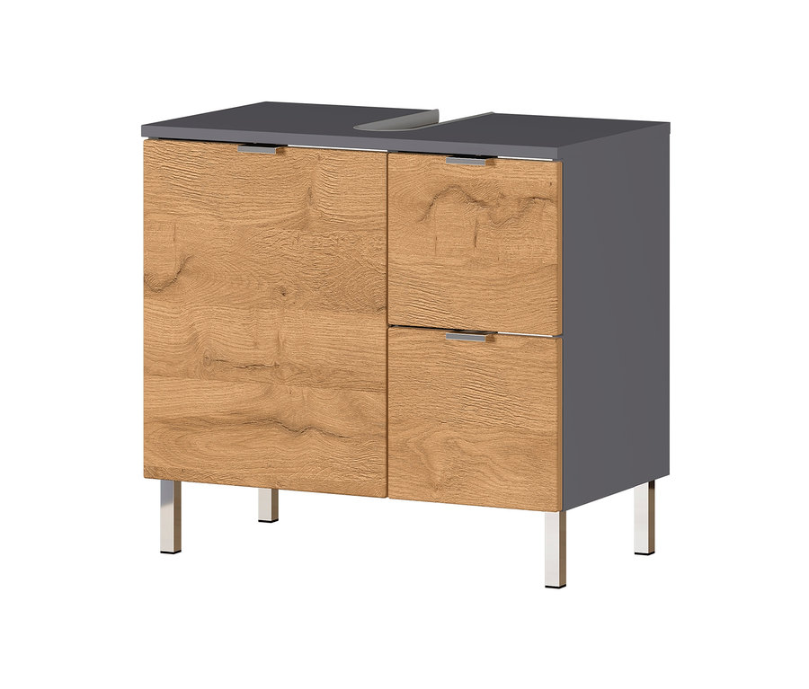 Waschbecken-Unterschrank »Mauresa«, Eichen-Nachbildung/graphit