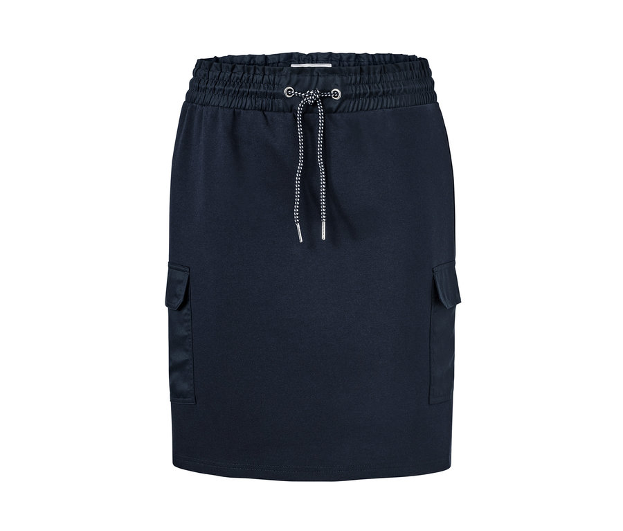 Marineblauer Sweatrock mit Cargo-Taschen.