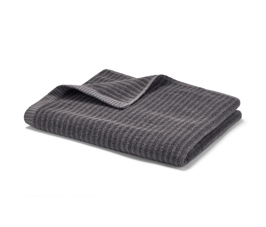 Gefaltetes Badetuch, grau.