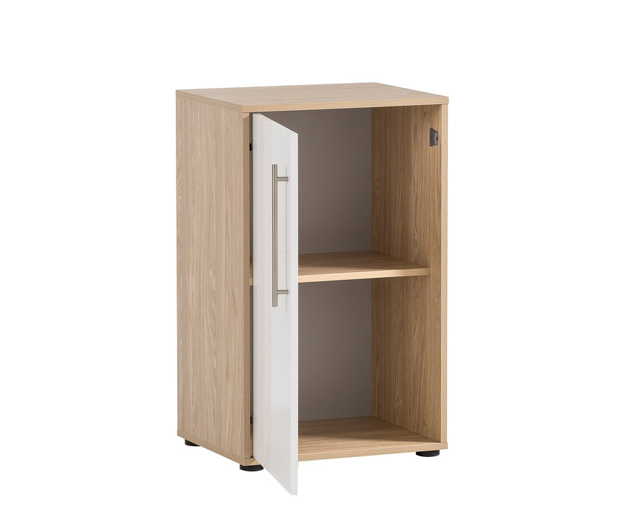 Geöffneter Aktenschrank »Antero« mit einem Regalboden.