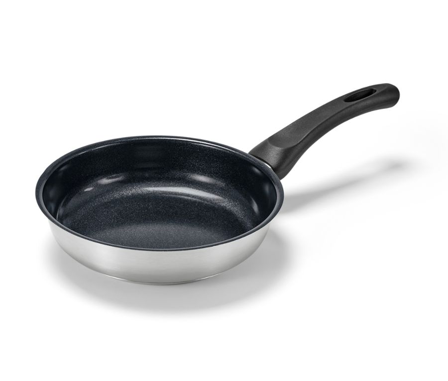 Profi-Edelstahl-Pfanne mit hochwertiger Keramikbeschichtung, Ø ca. 20 cm