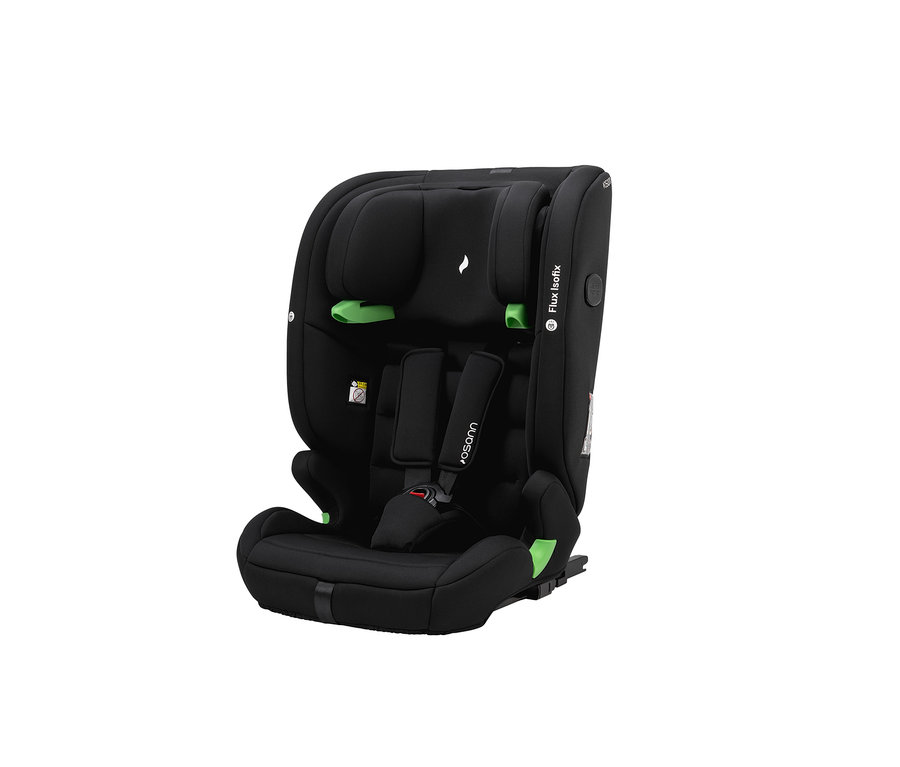 Schwarzer und grauer Osann Kindersitz »Flux Isofix i-Size«.