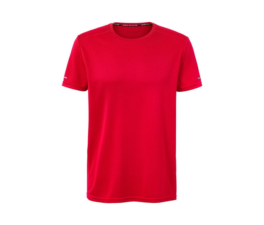 Rotes Funktionsshirt.