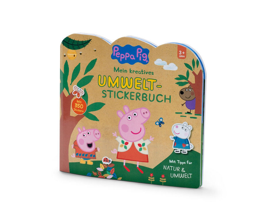Buch »Peppa Pig ‒ mein kreatives Umwelt-Stickerbuch«.