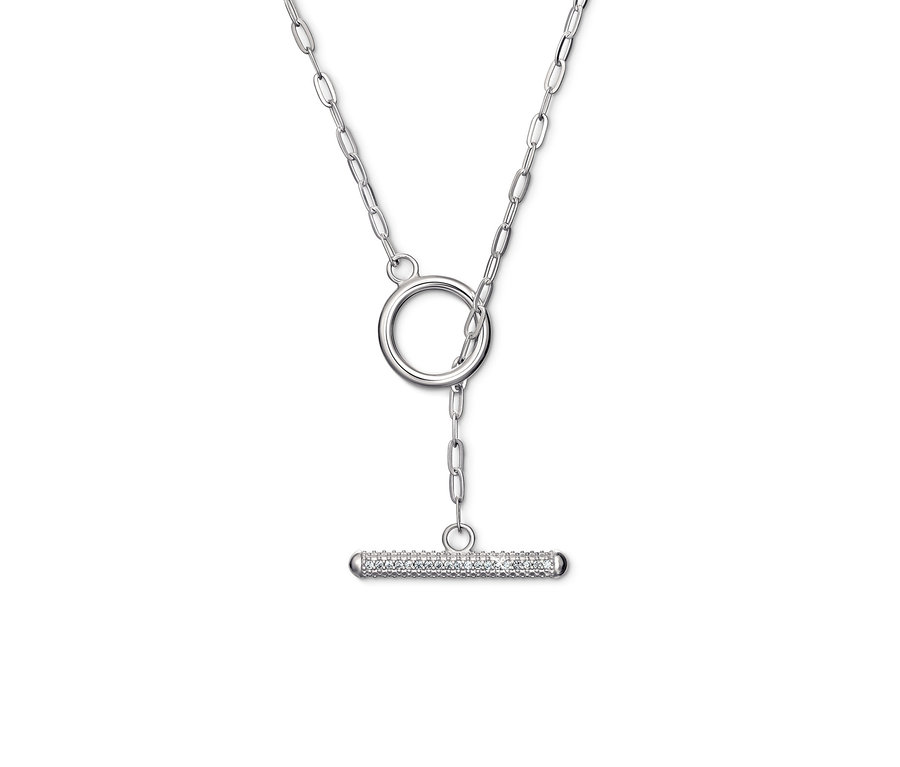 925 Silber Kette Sparkling T-Bar.