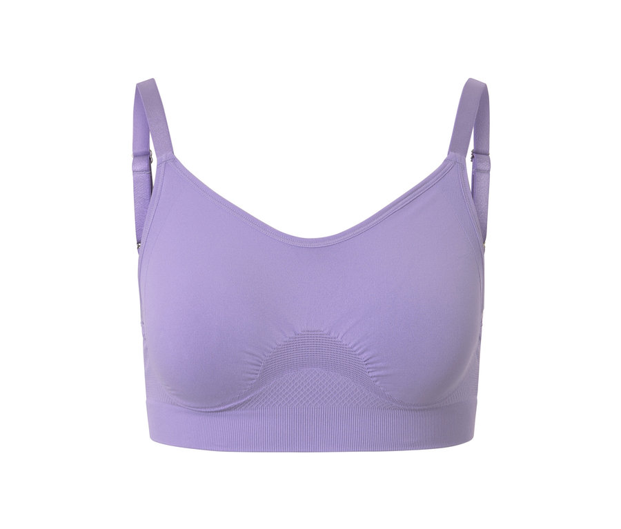 Ein lila Seamless-Sport-BH.