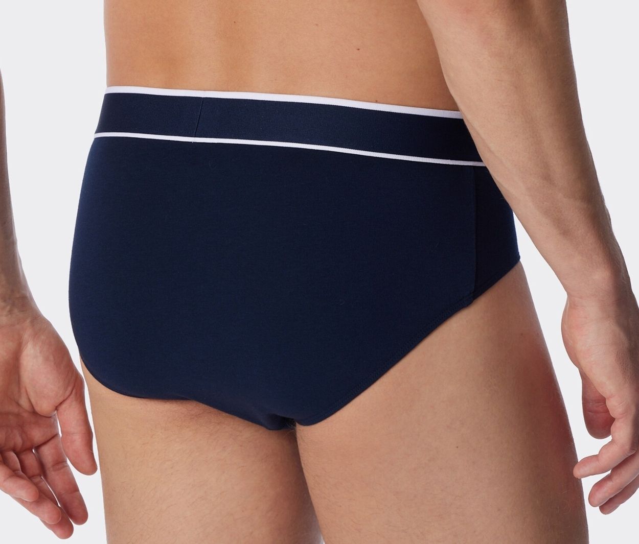 Thumbnail - 3 Schiesser Rio-Slips mit Bio-Baumwolle - Herren - Gr. M/5 - dunkelblau