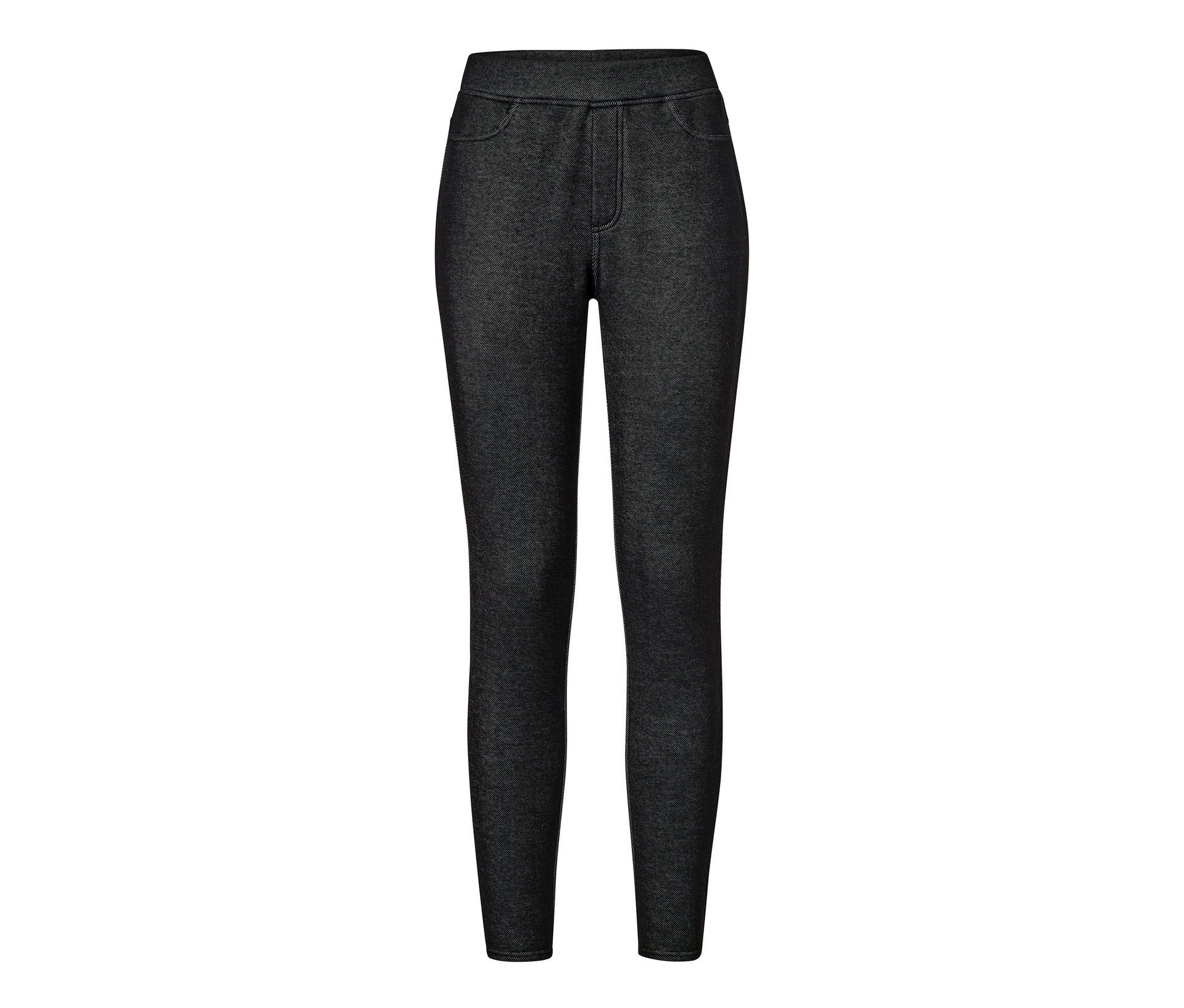 Gefütterte Leggings in Jeansoptik - Damen - Gr. XL - blau - blau