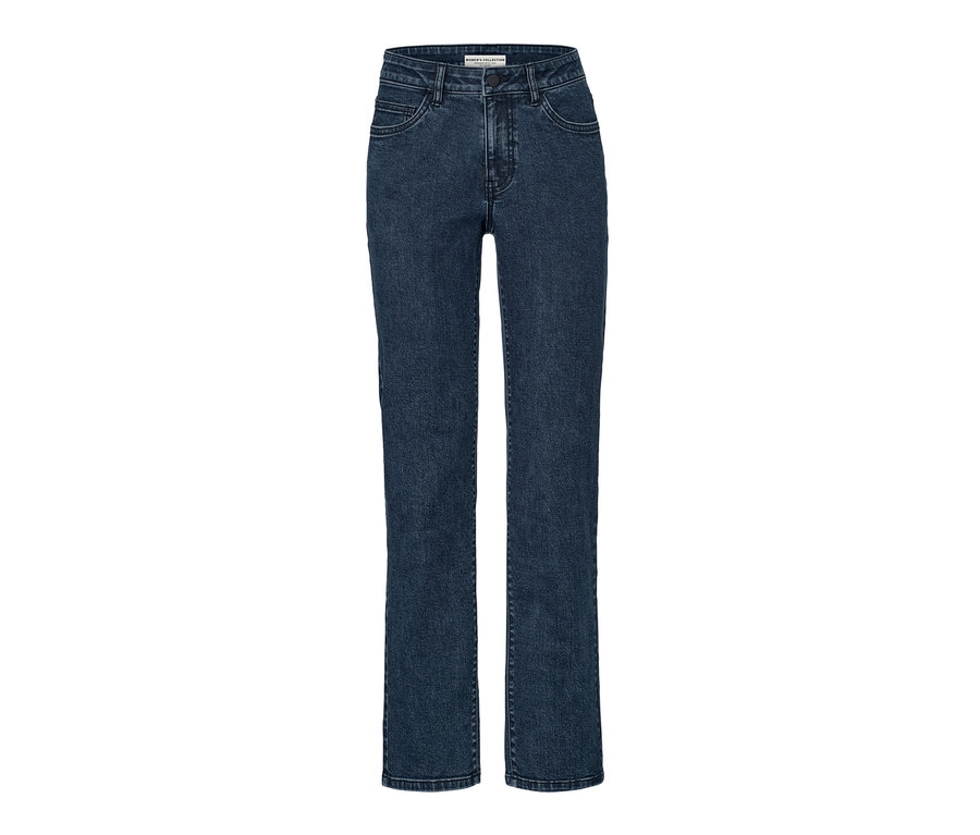 Eine blaue Straight Jeans – Fit »Kira«.