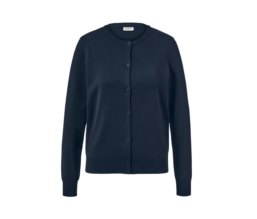 Marineblauer Feinstrick-Cardigan.