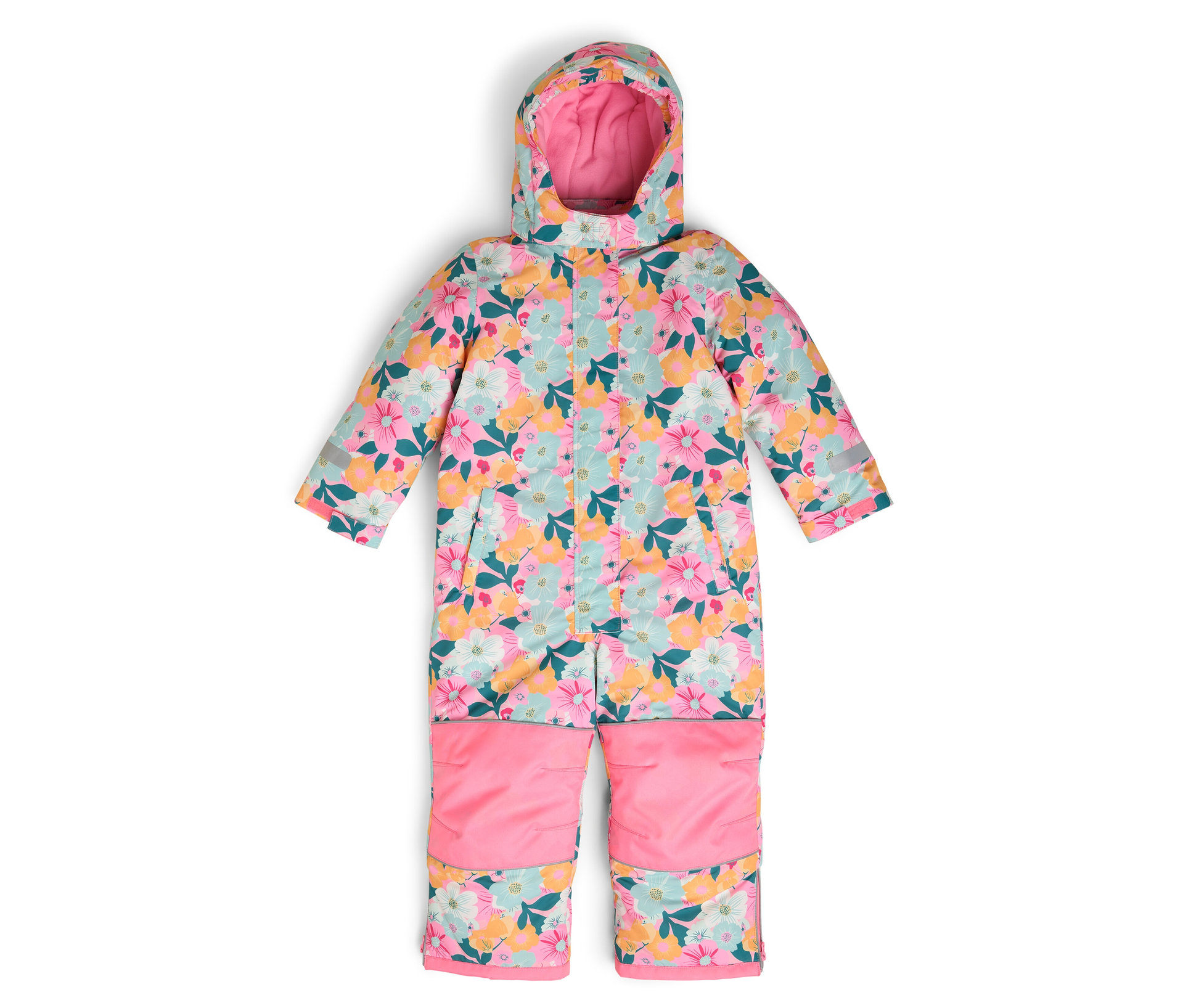 Tchibo - Kinder-Schneeanzug - Mädchen - Gr. 98/104 - pink/geblümt