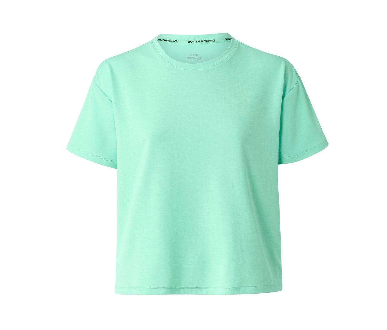 Mintfarbenes Sportshirt.