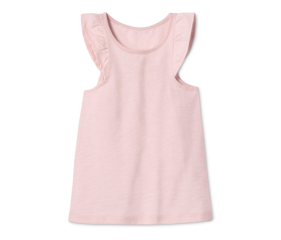 Rosa 2 Jersey-Shirts mit Rüschen.