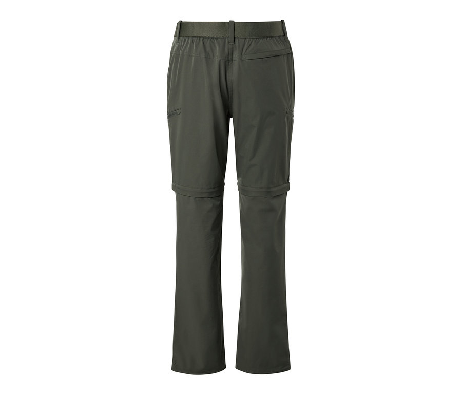 Khakifarbene 2-in-1-Funktionshose.