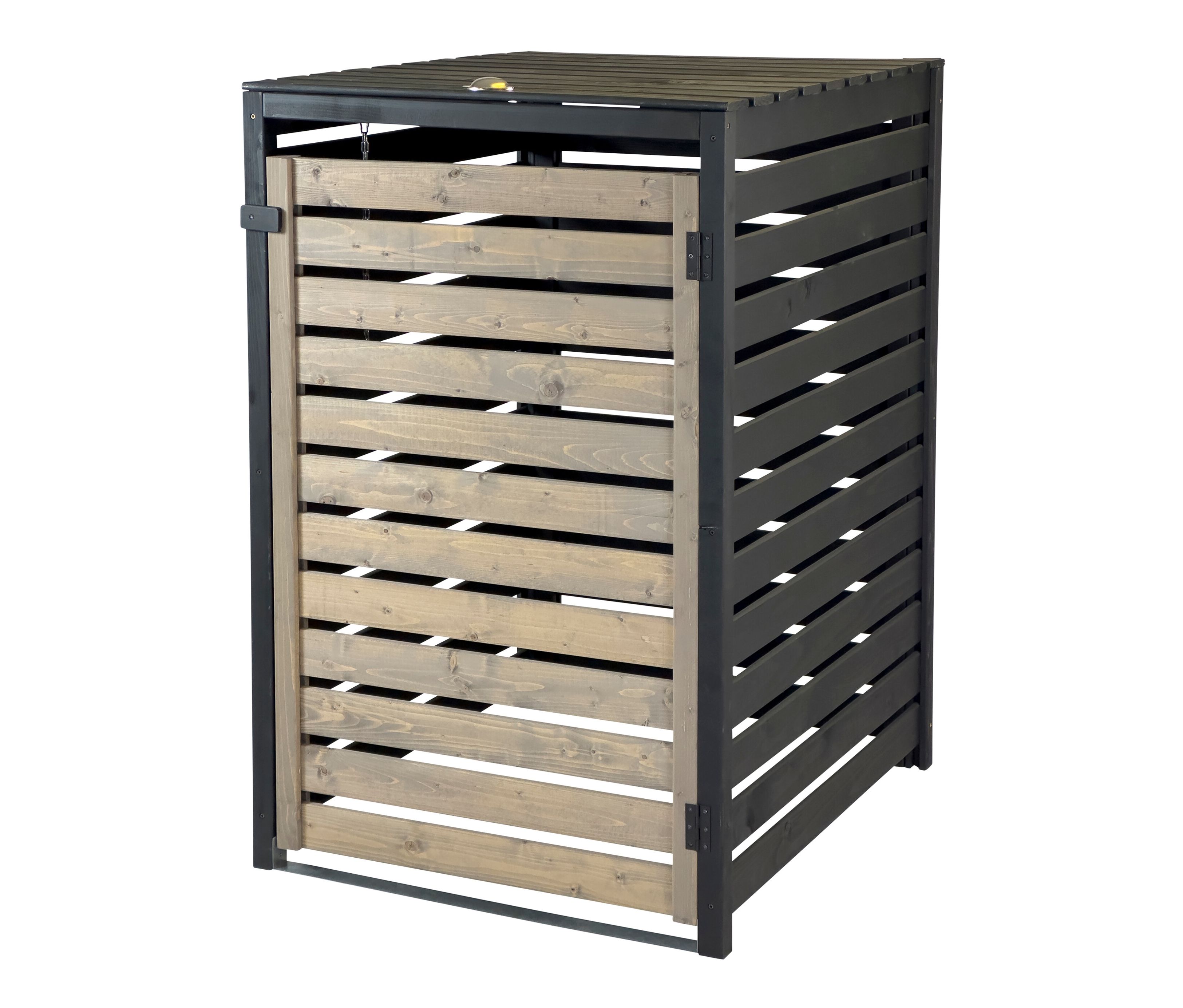 Tchibo - Mülltonnenverkleidung - 87x77x121cm - anthrazit - Fichtenholz