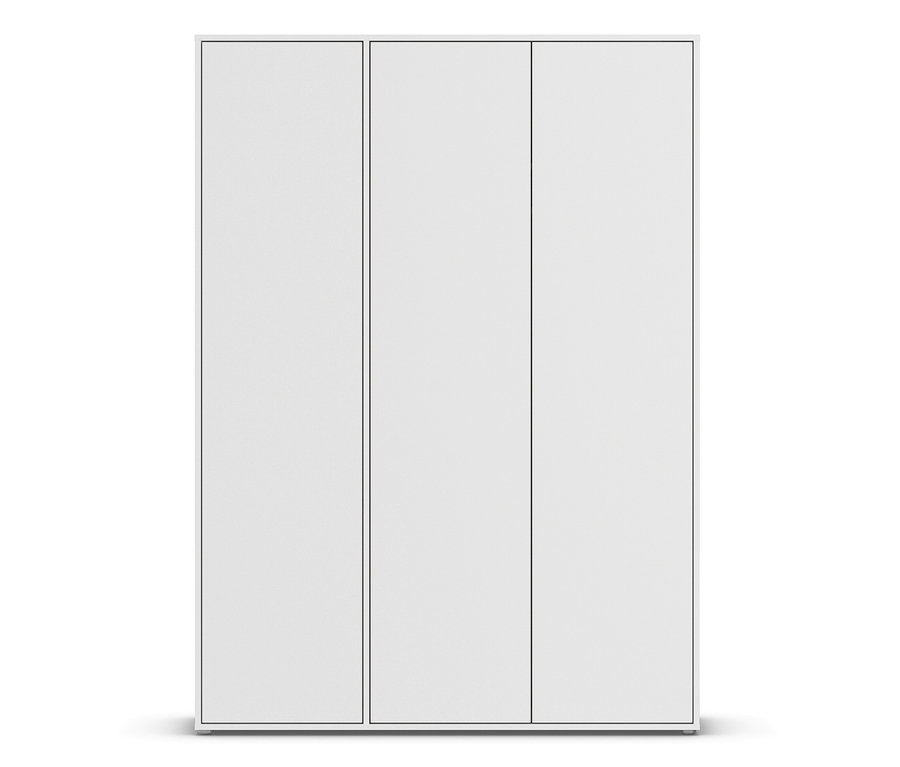 Weißer, dreitüriger Kleiderschrank »Nabilia« von Rauch.