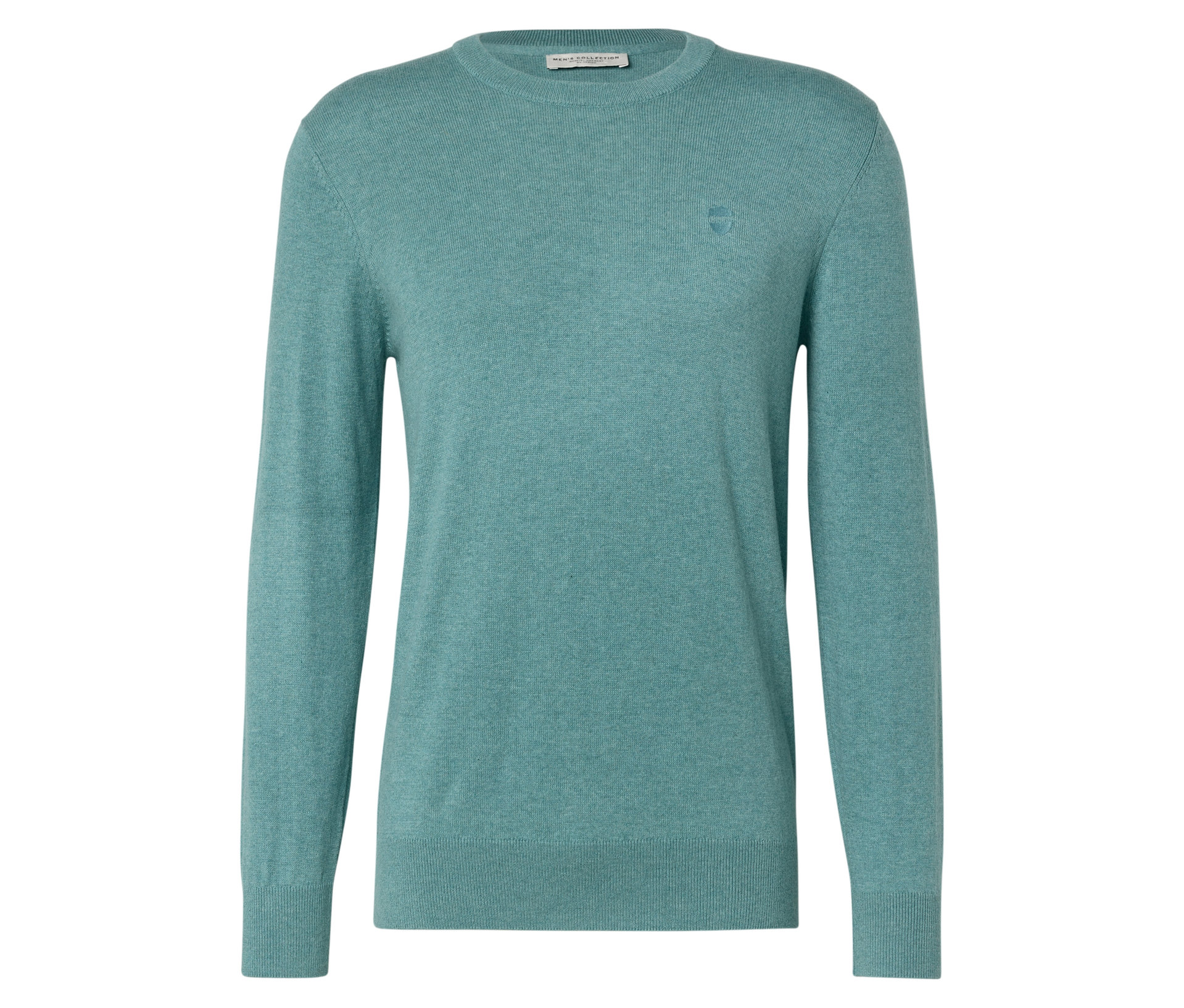 Pullover mit Rundhalsausschnitt - Herren - Gr. M - blau - blau