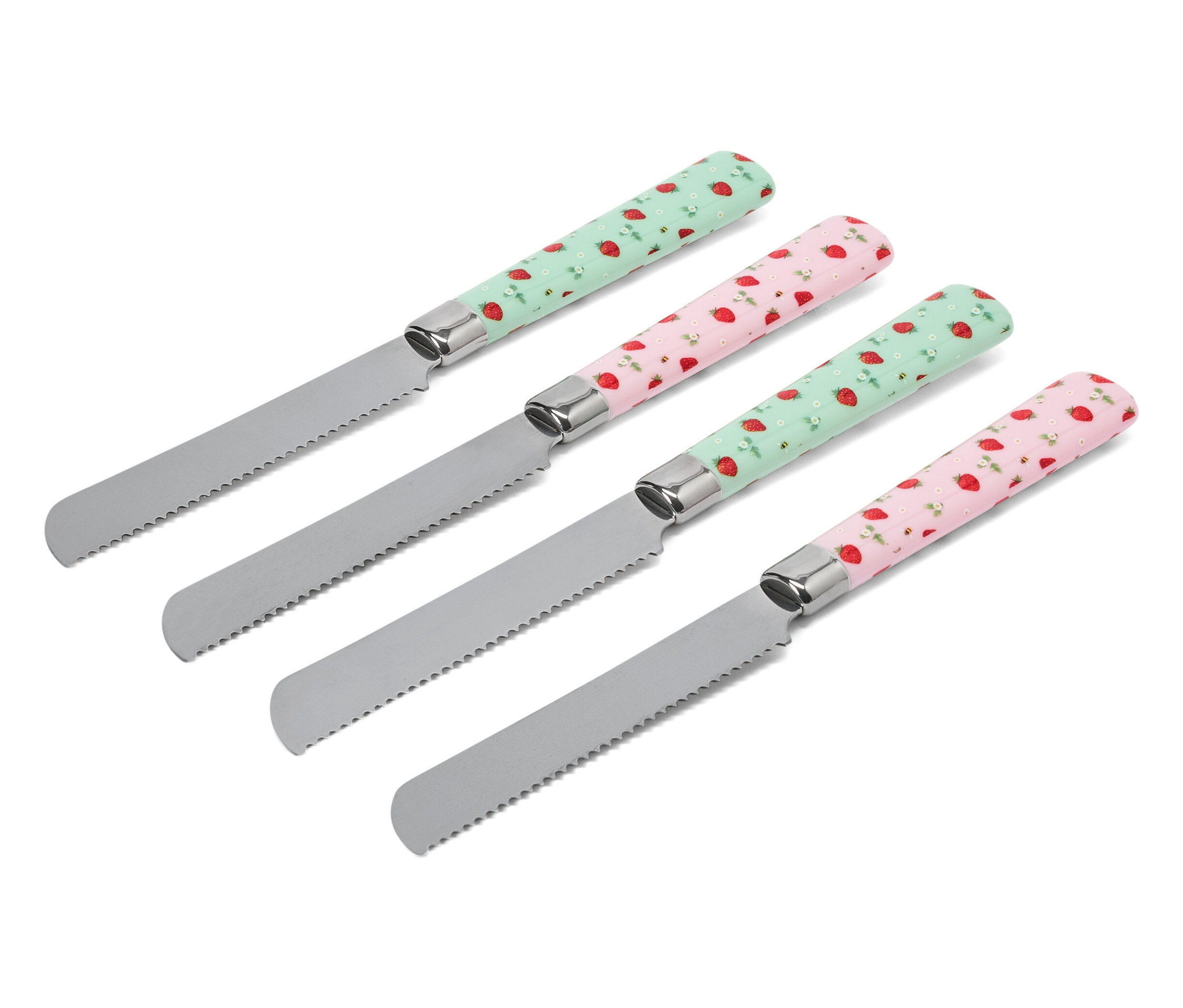 Tchibo - 4 Frühstücksmesser - silber