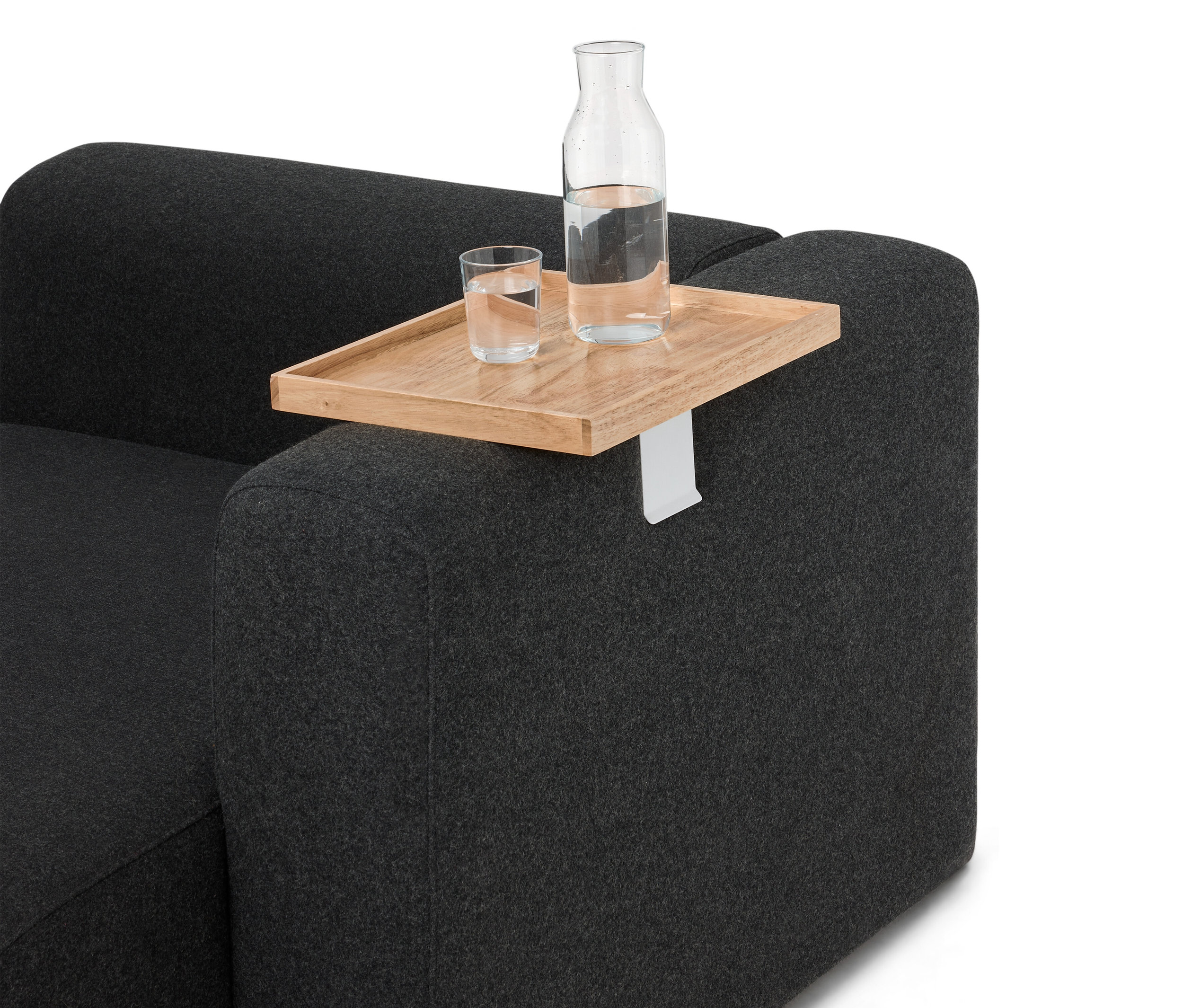 Tchibo - Sofatablett aus Massivholz - weiß