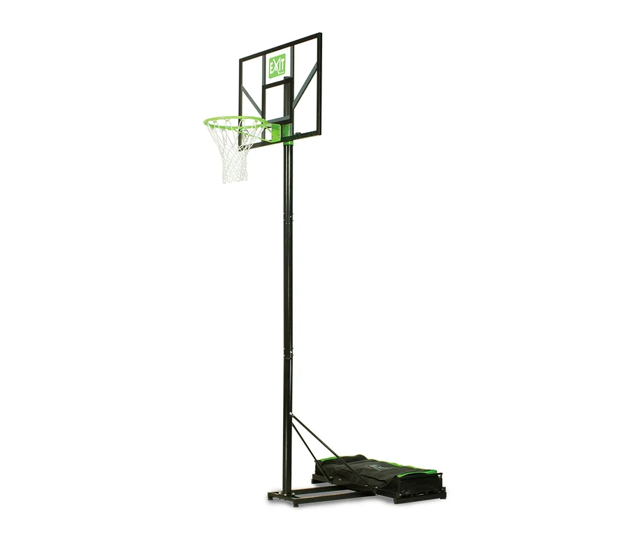 Schwarzer EXIT Basketballkorb »Comet« mit weißem Netz.