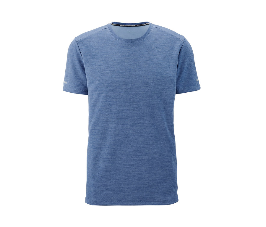 Blaues Funktionsshirt.