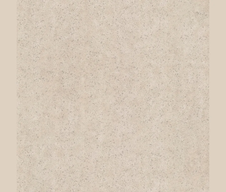 Helle beige, strukturierte Oberfläche mit kleinen, unregelmäßigen grauen Sprenkeln.