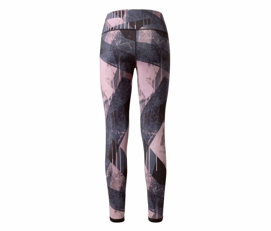 Wende-Sporttight mit geometrischem Muster.