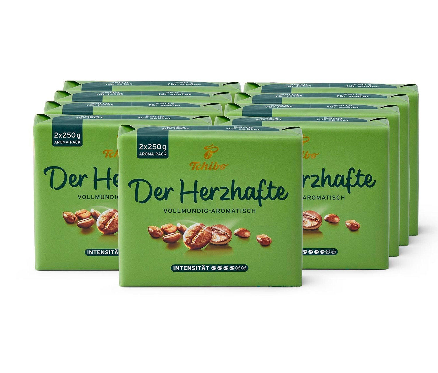 Tchibo - Der Herzhafte - 9 x 500 g Gemahlen - Intensität: 4/6