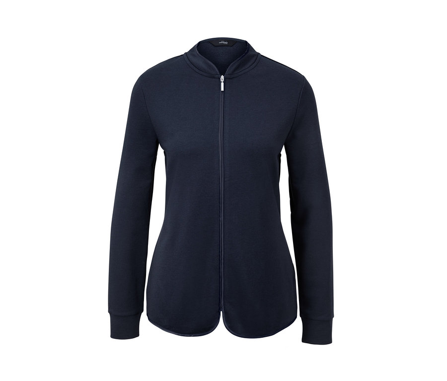 Marineblauer Loungewear-Anzug mit Reißverschluss.