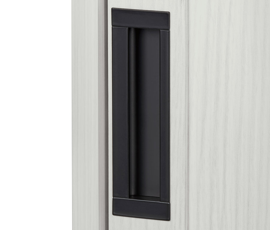Detail einer multifunktionalen Garderobe.