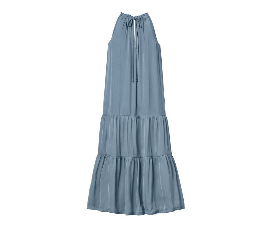 Langes Neckholder-Kleid