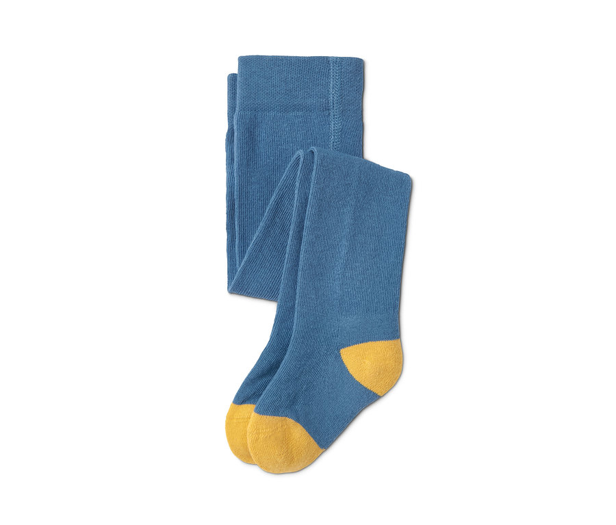 Blaue Strumpfhose mit gelben Zehen, 1 Paar von 3.