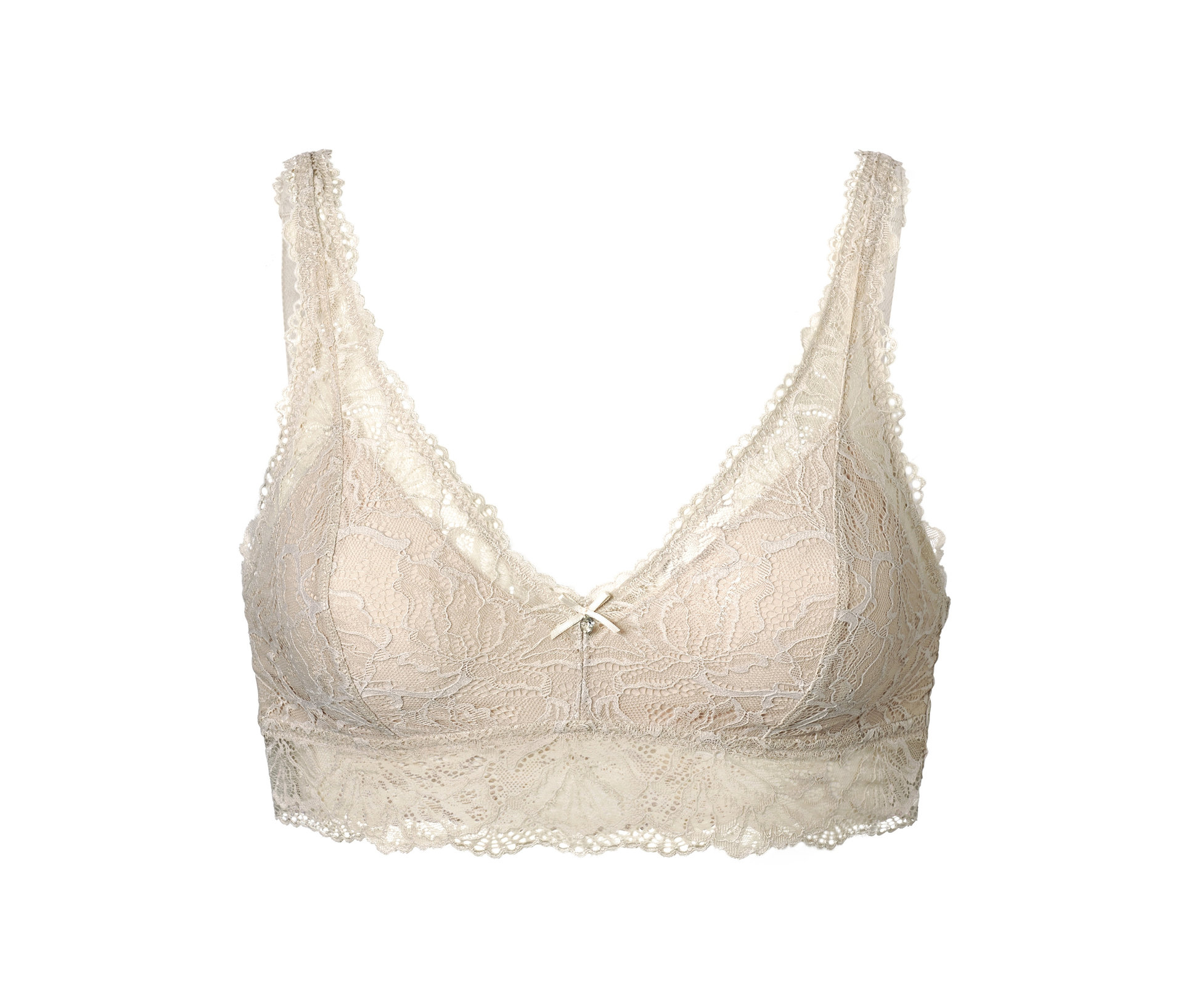 Tchibo - Spitzen-Bralette - Damen - Gr. 38 - beige
