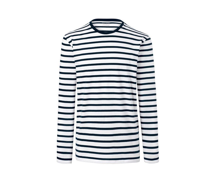 Gestreiftes Langarmshirt, 1 Stk. aus einem 3er Set.