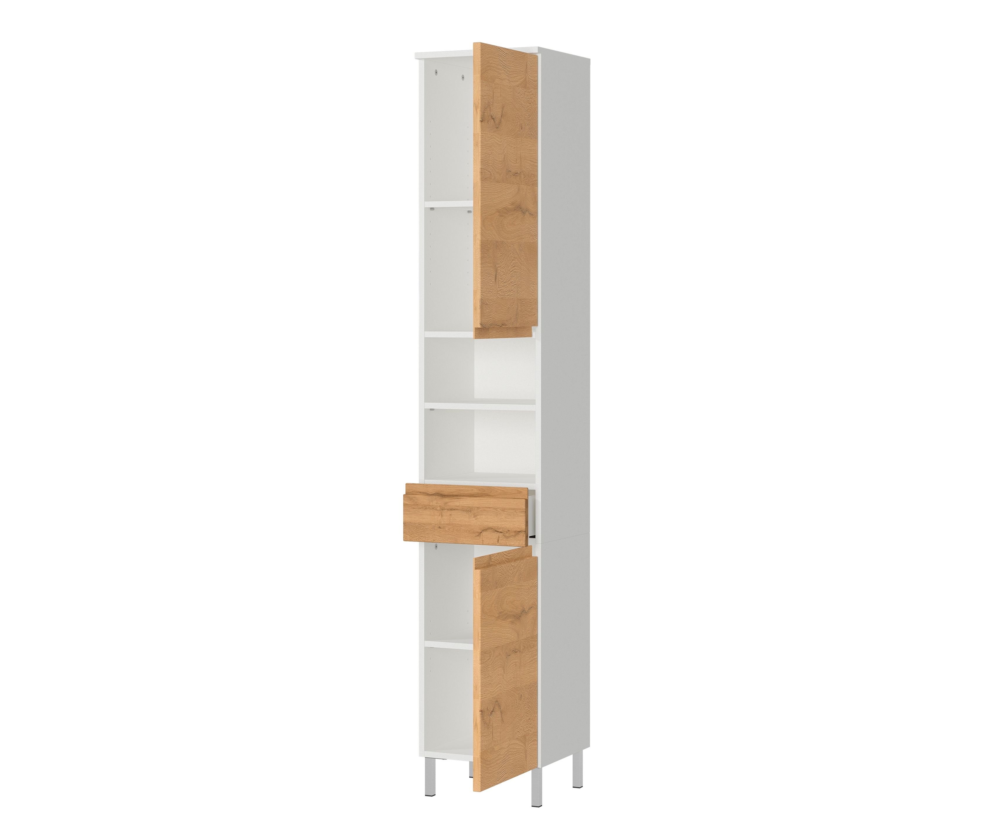 Thumbnail - Tchibo - Hochschrank »Torrance« - 34x34x190cm - braun - Holz / Holz