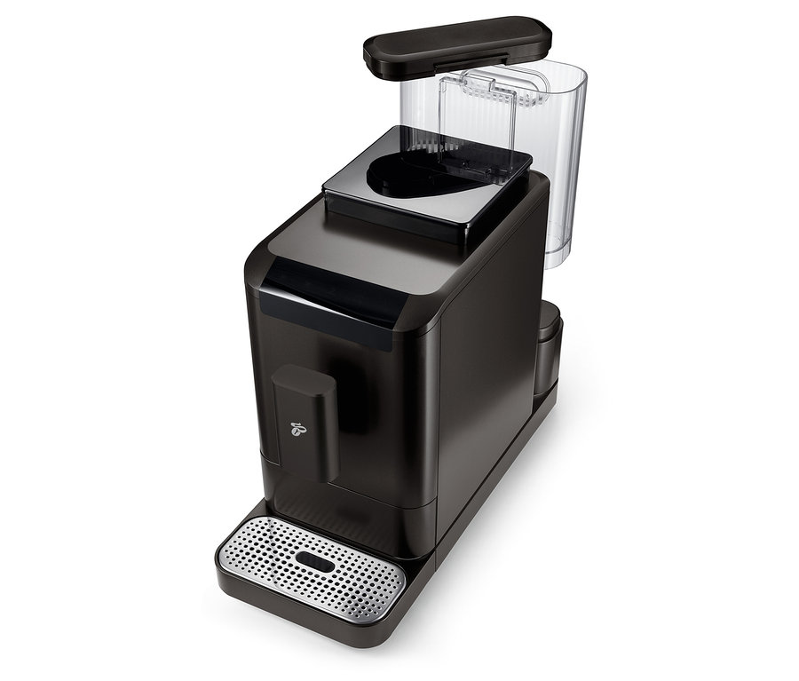 Detail des »Esperto2 Caffè« Kaffeevollautomaten, Granite Black.