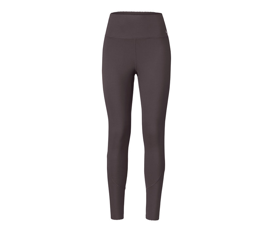 Eine isolierte, braune Bodyforming-Sporttight auf weißem Hintergrund.
