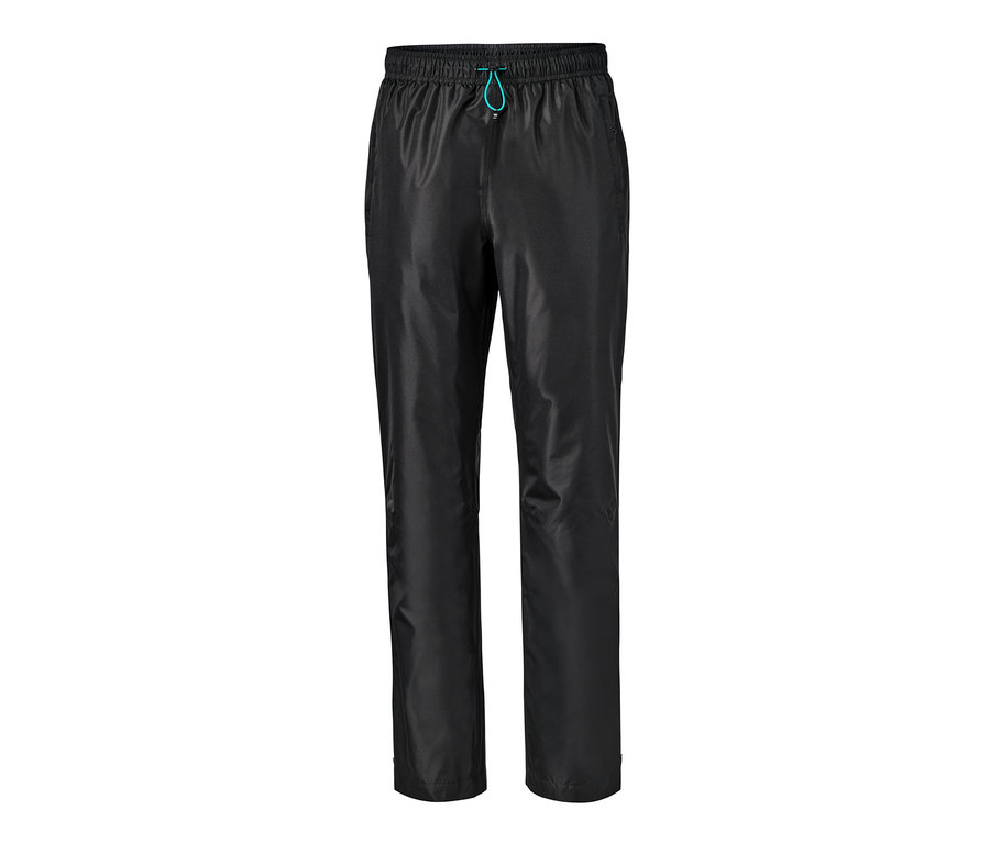 Schwarze Regenhose.