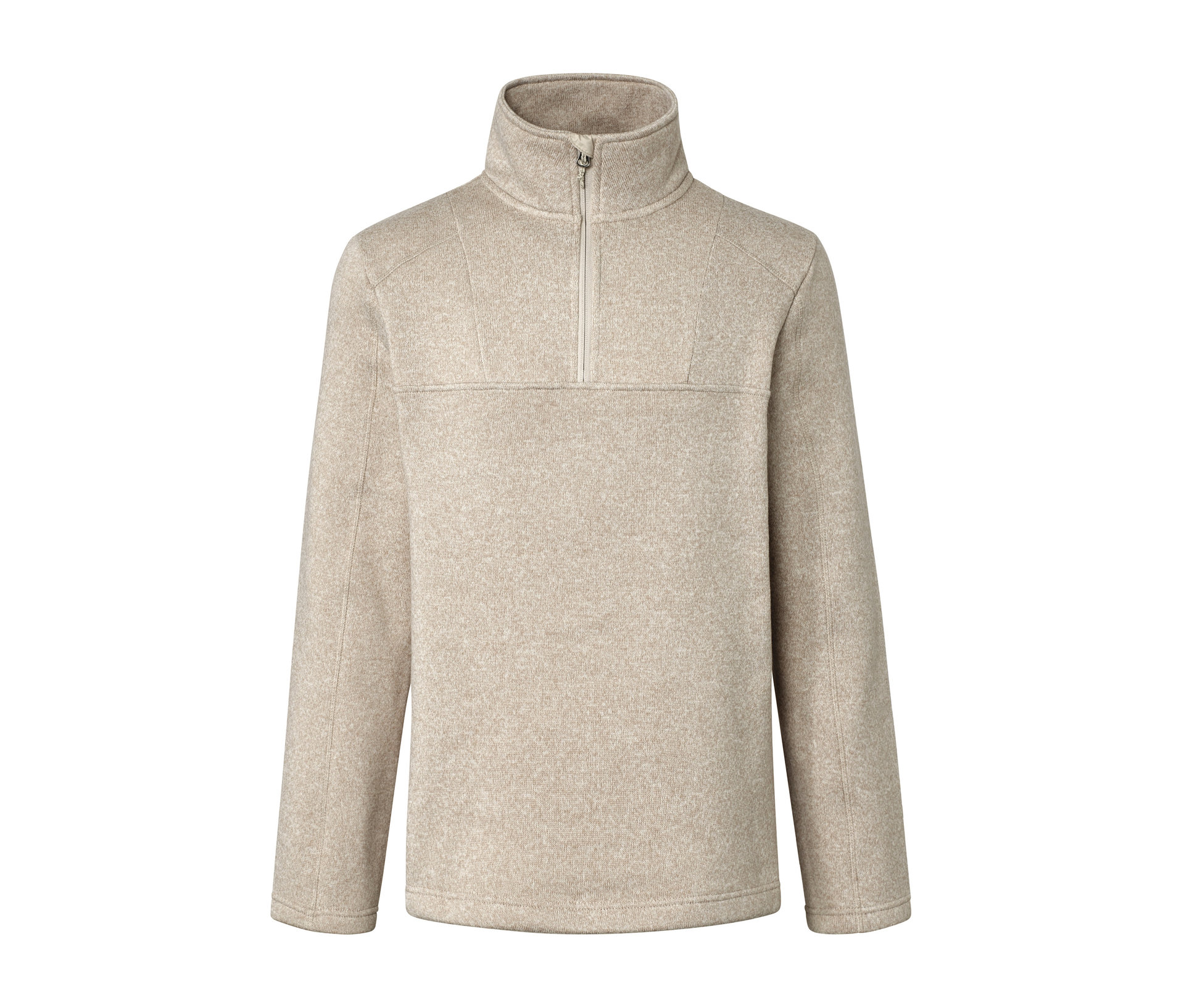 Strickfleece-Troyer - Herren - Gr. L - braun - braun