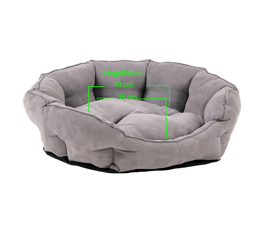 Graues Tier-Liegesofa »George«.