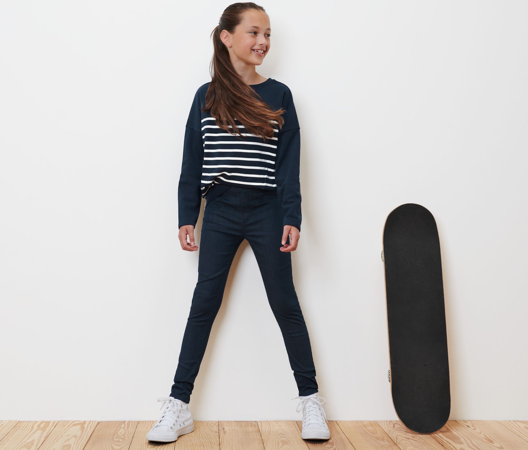 Thumbnail - Tchibo - Kinder-Treggings – Fit »Jule« - Mädchen - Gr. 158/164 - dunkelblau