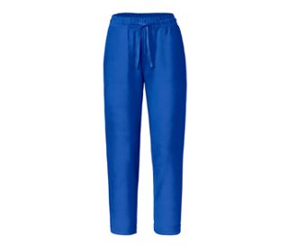 Blaue Pyjamahose.