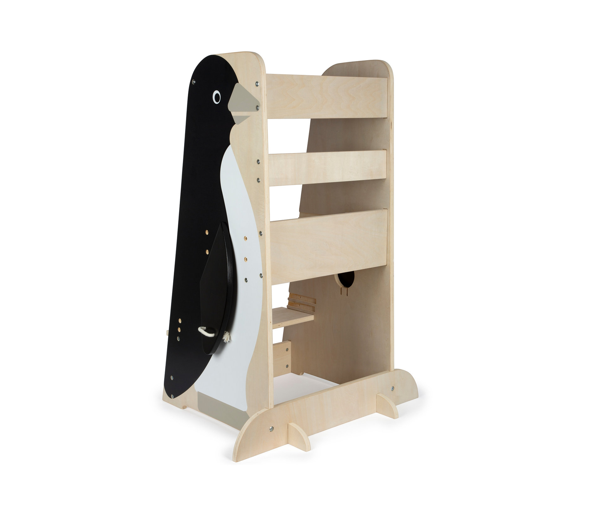 small foot Lernturm Pinguin »Wildlife« - 64x53x92cm - schwarz - - Holz