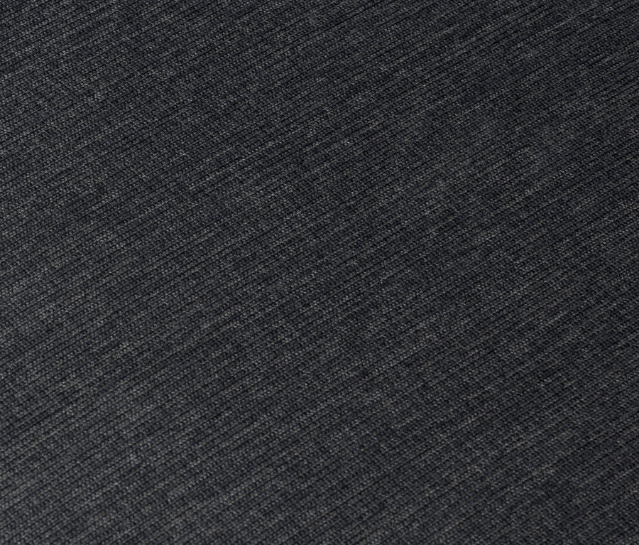 Detailaufnahme eines anthrazitfarbenen Sessels mit Drehfunktion.