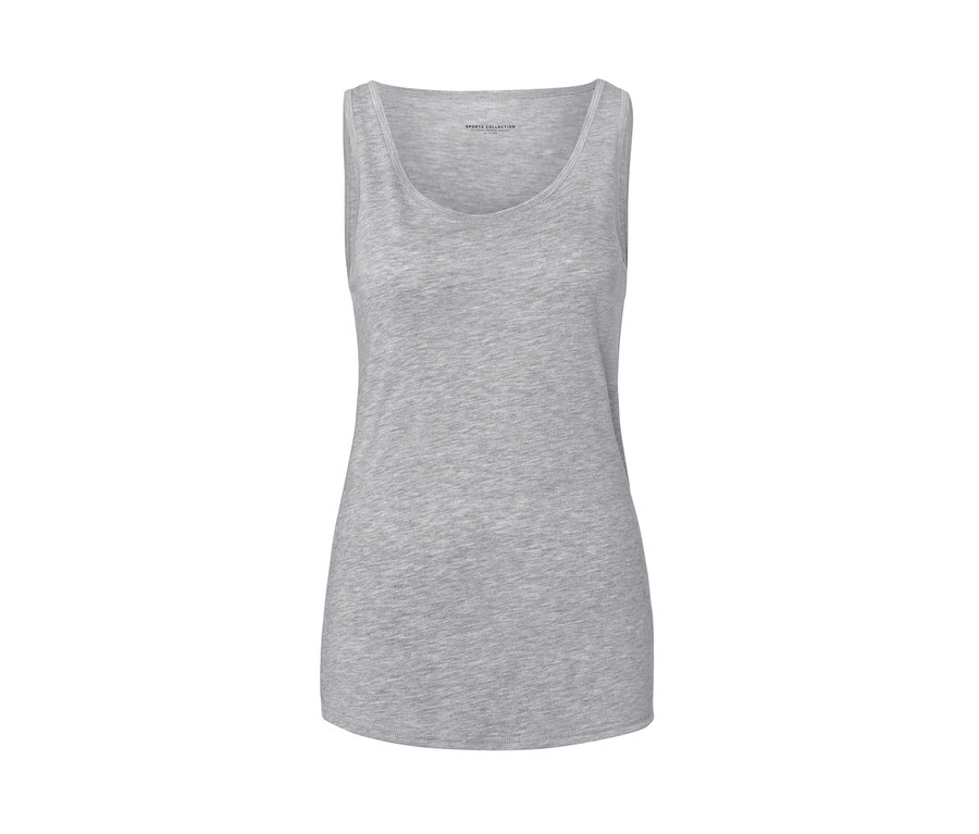 Graues 2-in-1-Sportshirt, schwarz.