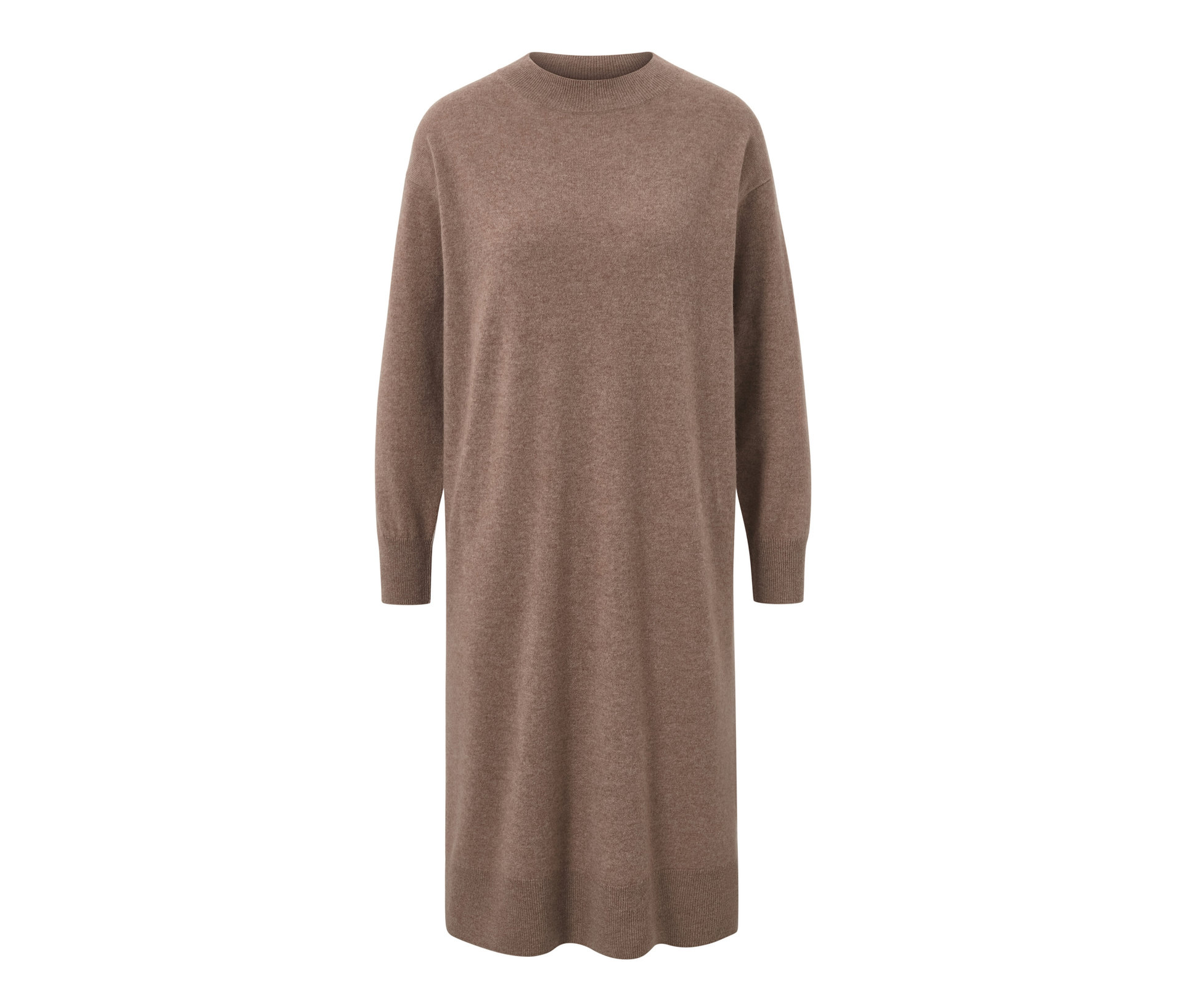 Cashmere-Strickkleid - Damen - Gr. M - beige - beige