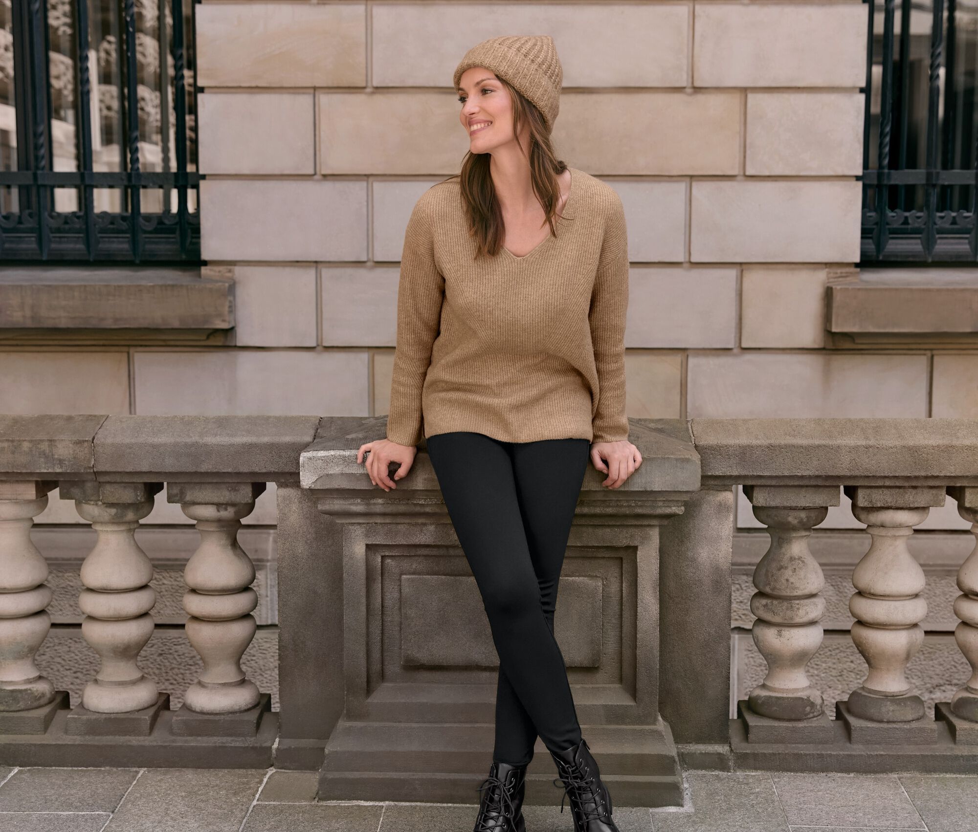 Thumbnail - Tchibo - Heavy-Leggings - Damen - Gr. L - schwarz