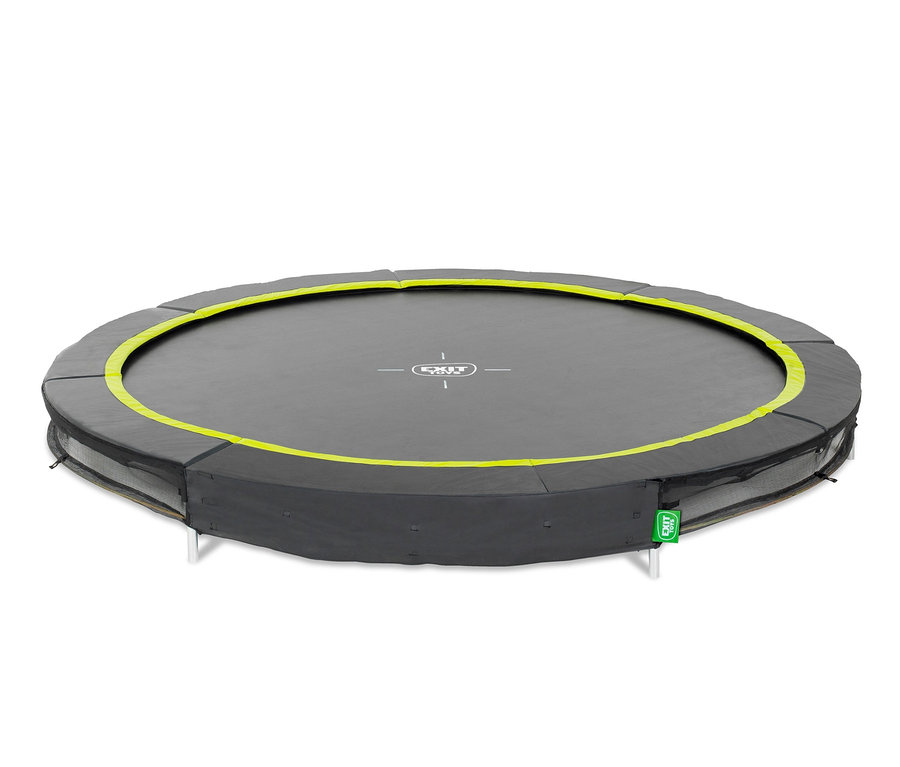 Ein EXIT Bodentrampolin "Silhouette sports" mit ca. 305 cm Durchmesser.